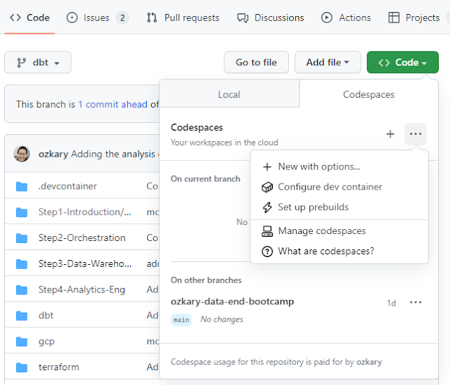 ozkary-create-github-code-space