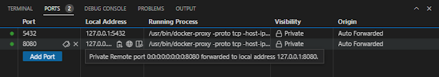 ozkary vscode port forwarding