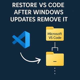 Restore VS Code After Windows Updates Remove It
